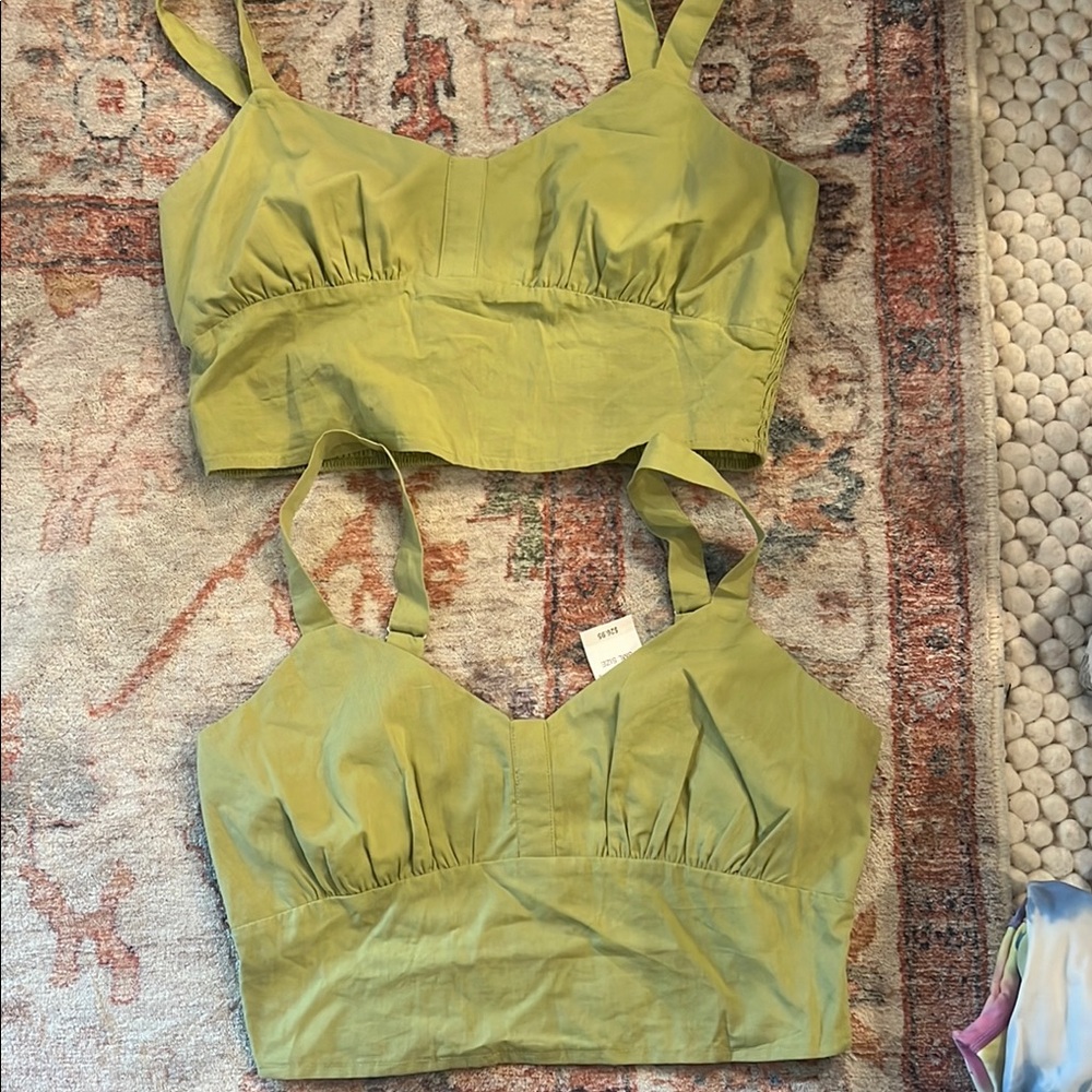 PacSun Olive Green Women's Tank Top